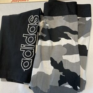 Adidas Women's Climate Black Grey‎ White Camouflage leggings size Xsmall
